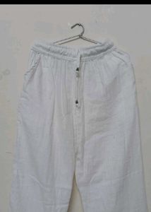 Non Transparent Linen Trouser