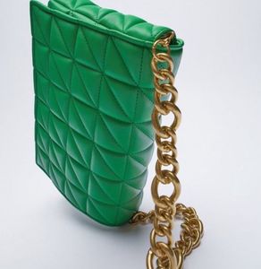 Zara Green Chunky Chain Bag✨