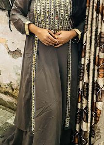 Beautiful Jacket Dress Mirror Work