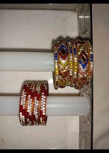 Pure Hyderabadi Wedding Bangles| Heavy Stone Work