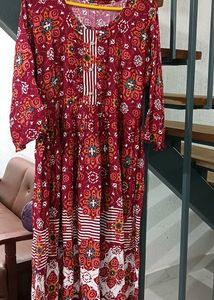 Pleated Kurta Dress