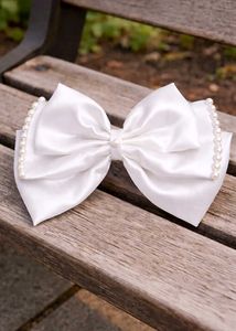 Pearl Embellished Hair Bow (pack of 1)
