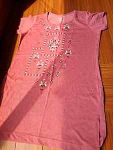 16) Pink Graphic Tees - Set of 2