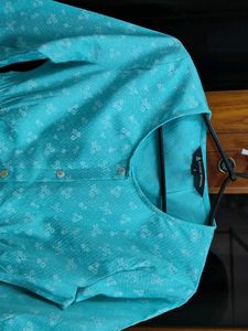 Beautiful Cyan Coloured Top For Women