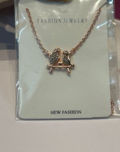 Anti-tarnish Love Birds Western Pendant Necklace.