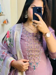 Beautiful Light Purple Suit Set Sale