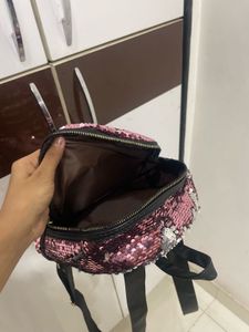 Pink Sequin Mini Backpack✨