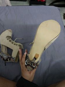 Laced Pencil High Heels