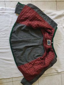 Grey Jacket with Trim Detail