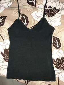 Black V Neck Top