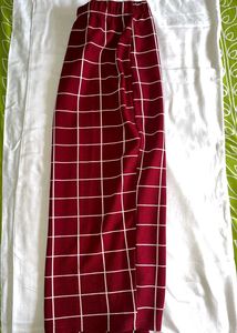 Chic Checkered Co-ord Set With Pencil Skirt