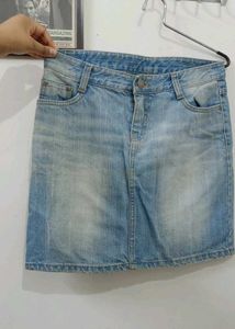 Denim Mini Skirt