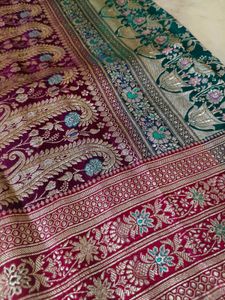 pure banarasi copper zari weight is heavy 🔥