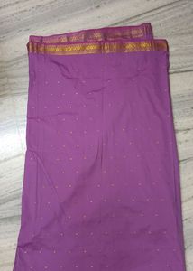 Beautiful Lilac Silk Saree