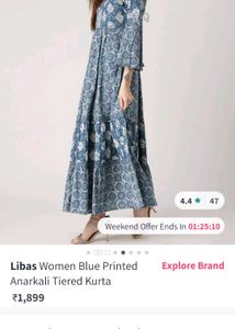 Libas Anarkali Kurta - Size L