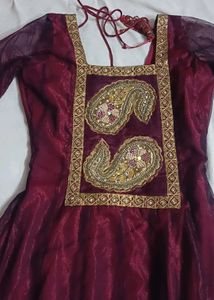 Maroon Butique Gown