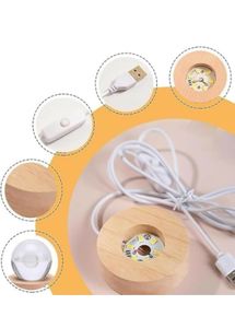 3D crystal ball LED night light