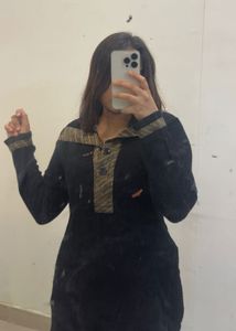 Elegant Black Kurta warm