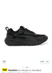 Roadster Black Men Shoes