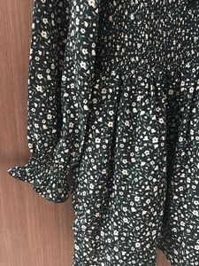 Neck Tie Detail Mini Dress