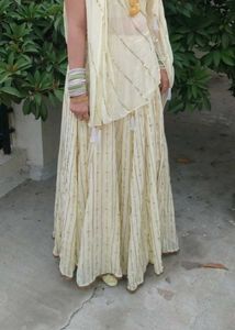 Beautiful Lemon Colour Lehngaa (3 Piece)