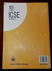ICSC 10 YEARS SOLVED PAPERS &amp; SOLUTIONS CLASS-10