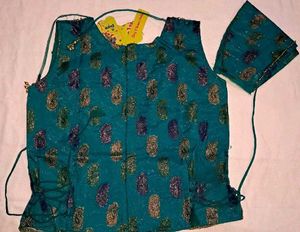 Teal Embellished Lehenga Choli