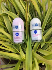 Nivea Deodorant Roll On - Pearl & Beauty & natural