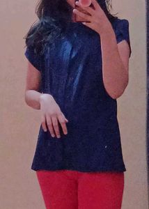 Navy Blue Stylish Top