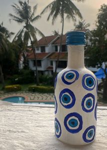 Hand-Painted Evil Eye Bottle