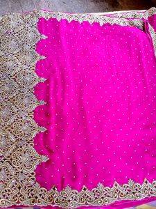 Pure Zardozi Wedding Saree
