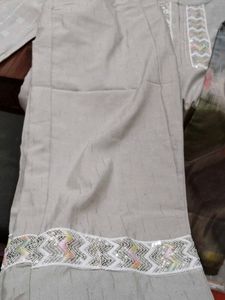 Stitched Cotton Kurti Pant Dupatta
