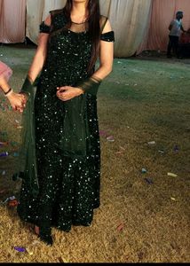 Emerald Sequin Ball Gown
