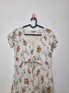 Floral Maxi Dress with Slit