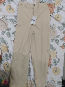 Women New Beige Trousers