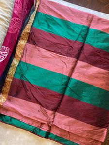 Beautiful Saree With Kancheevaram Border