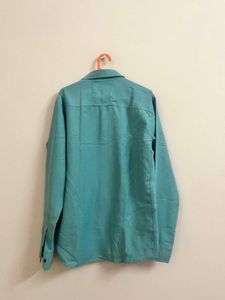 Men’s Teal Blue Formal Shirt – Full Sleeves