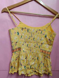 Yellow Floral Cami Top