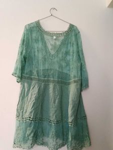 Boho Green Dress