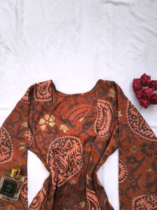 Paisley print Corset back kurti🫶🏻