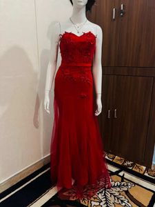 Elegant Red Evening Gown
