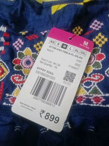 Blue Embroidered Dress