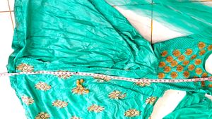 1pece Gown With Leggings And Duppta