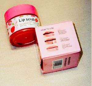 &#34;Crazy Girl Lip Scrub&#34; in strawberry flavor