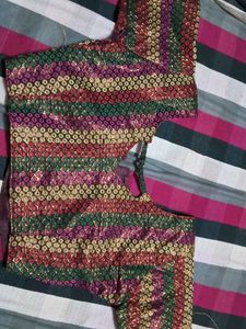 Blouse With Multi Colour