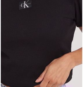 Ck Ribbed Fitted Baby Tee