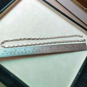 Slightly Used Pure Silver Figaro Chain 41.060 Gm