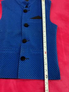 Blue Nehru Vest