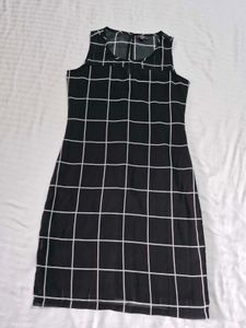 Black & White Grid Dress