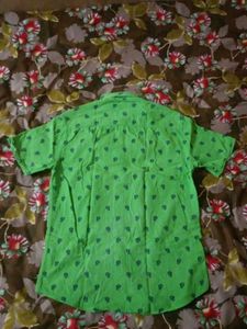 Green Printed Shirt
